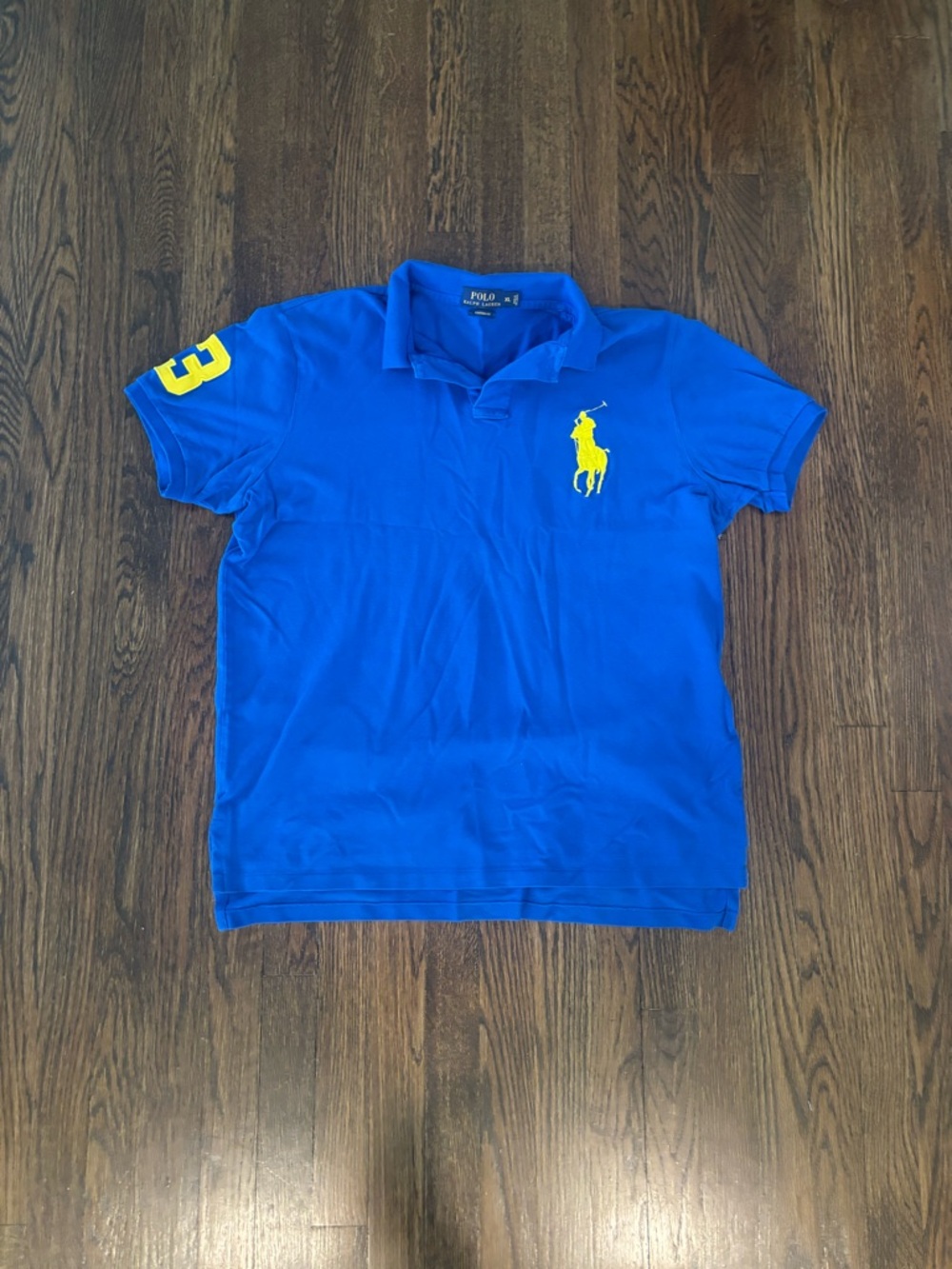 Big Pony polo shirt by Polo Ralph Lauren Blue and yellow size XL